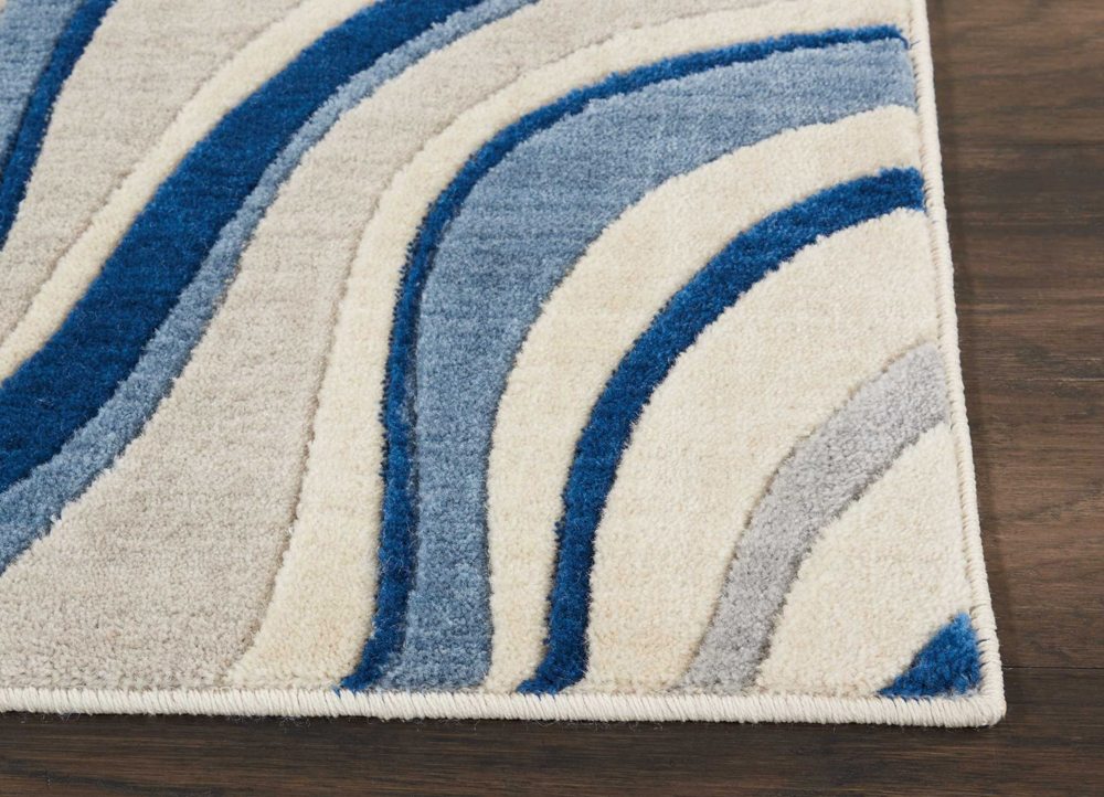 Nourison SOMERSET ST81 IVORY BLUE Rug