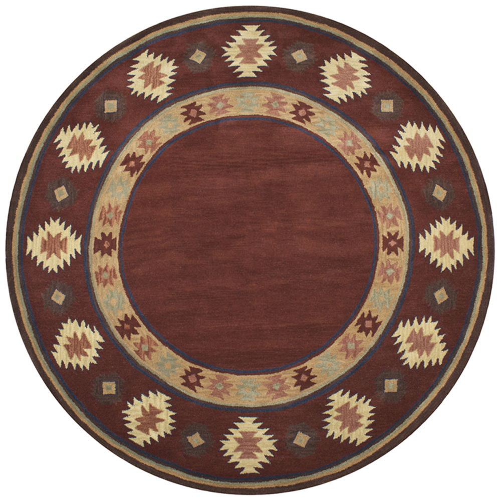 Rizzy Home Southwest SU2014 burgundy Rug