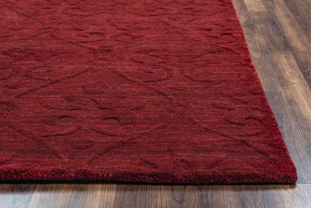 Rizzy Home Technique TC8268 burgundy Rug