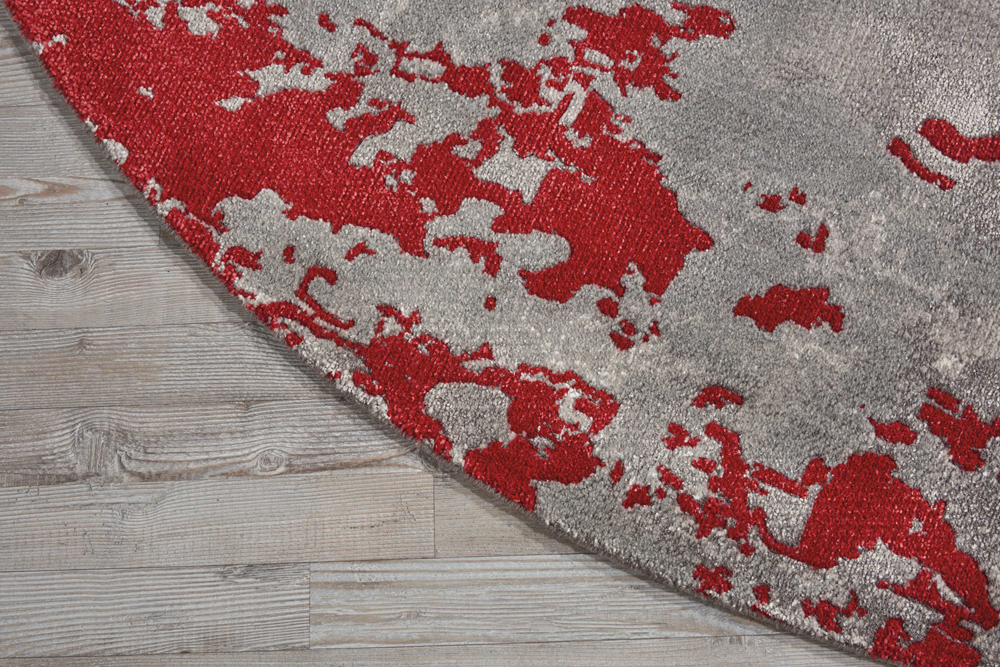 Nourison TWILIGHT TWI21 GRY/RED Rug