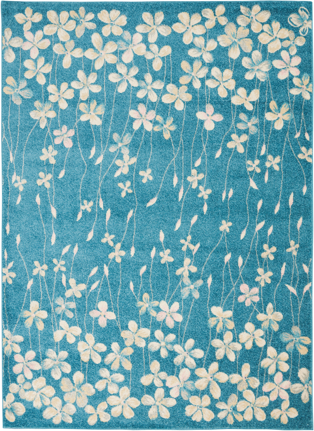 Nourison Tranquil TRA04 Turquoise Rug