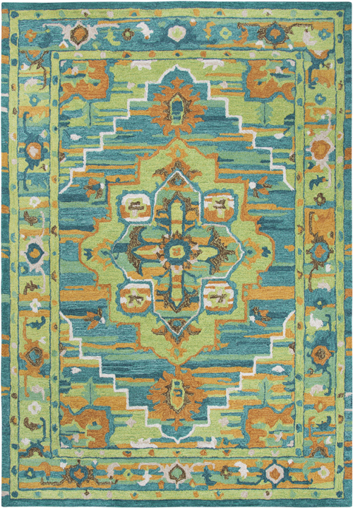 Rizzy Home Arden Loft-Kavali KA104B Green Rug