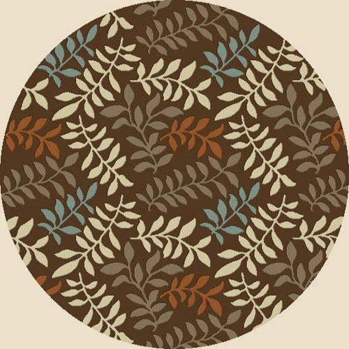 Concord Global Chester LEAFS BROWN Rug
