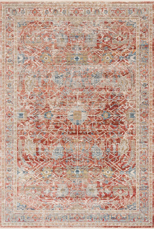 Loloi CLAIRE CLE-01 RED / IVORY Rug