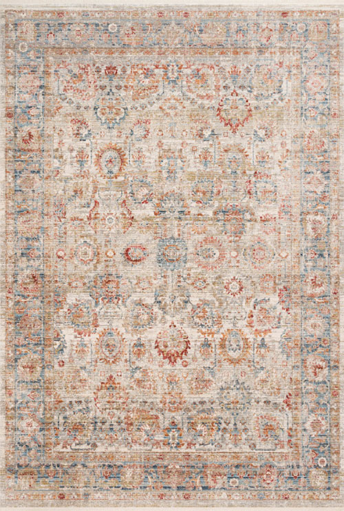 Loloi CLAIRE CLE-02 IVORY / OCEAN Rug