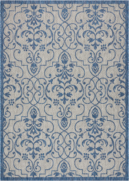 nourison country side ctr04 ivory blue