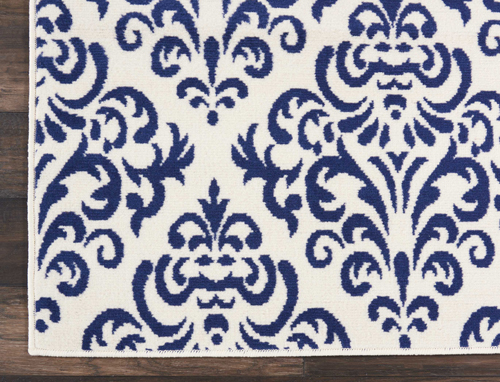 Nourison GRAFIX GRF06 WHITE BLUE Detail