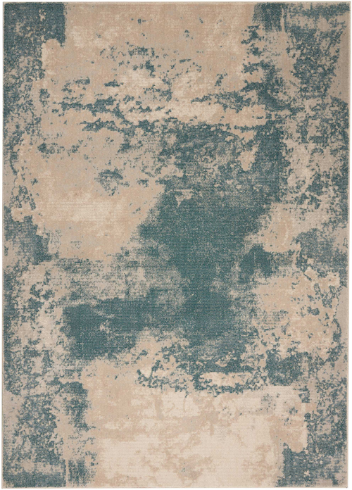 Nourison MAXELL MAE13 IVORY/TEAL Rug