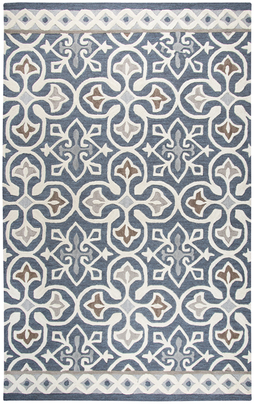 Rizzy Home Opulent OU574A Blue Gray Rug