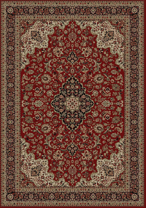 concord global persian classics medallion kashan red