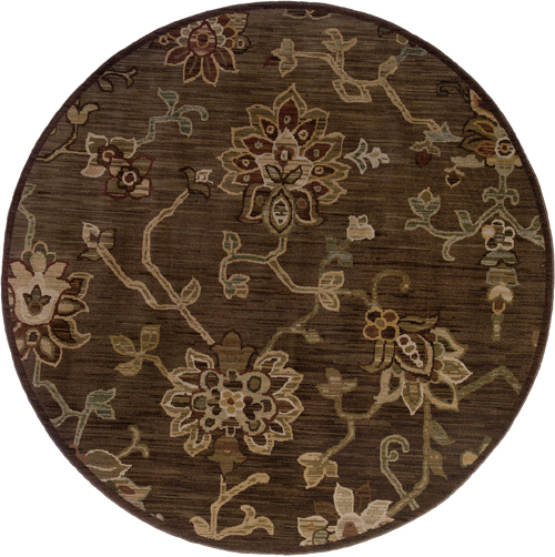 Oriental Weavers ALLURE 054C1 Brown Detail