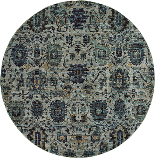 Oriental Weavers ANDORRA 7120A Blue Detail