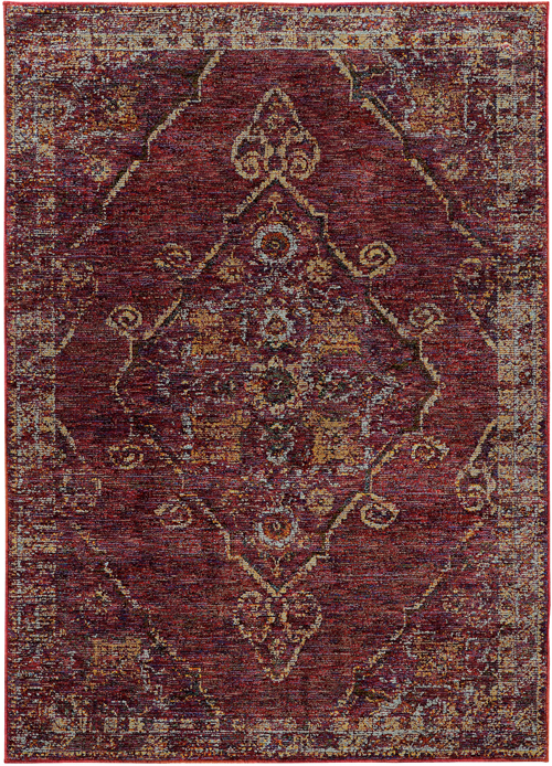 oriental weavers andorra 7135e red