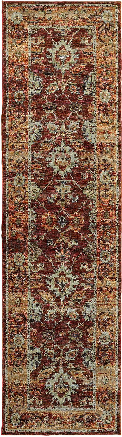oriental weavers andorra 7154a red