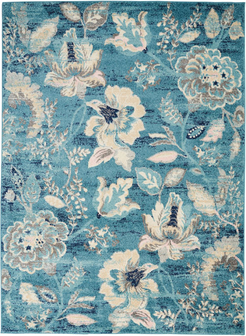 Nourison Tranquil TRA02 Turquoise Rug