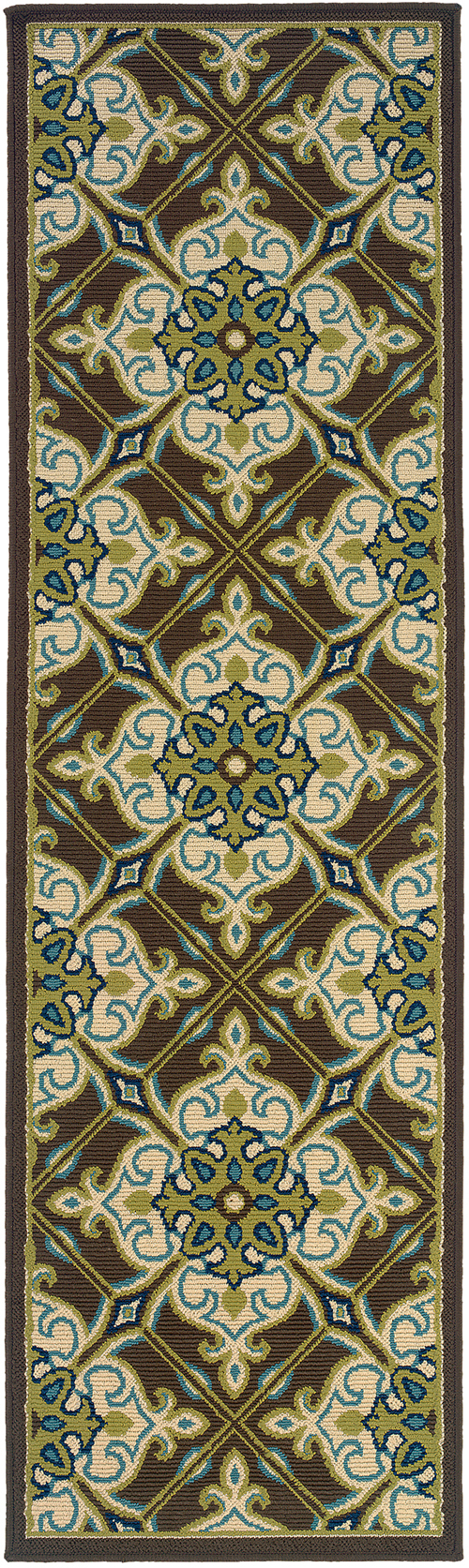 oriental weavers caspian 1005d brown
