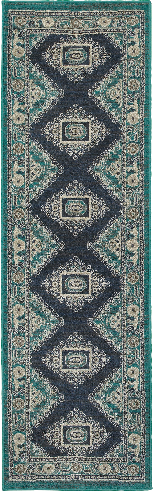 Oriental Weavers HIGHLANDS 6658A Blue Rug