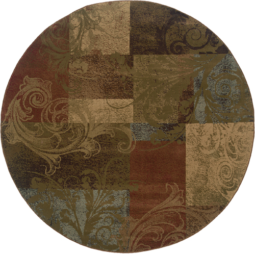 Oriental Weavers HUDSON 036G1 Green Detail