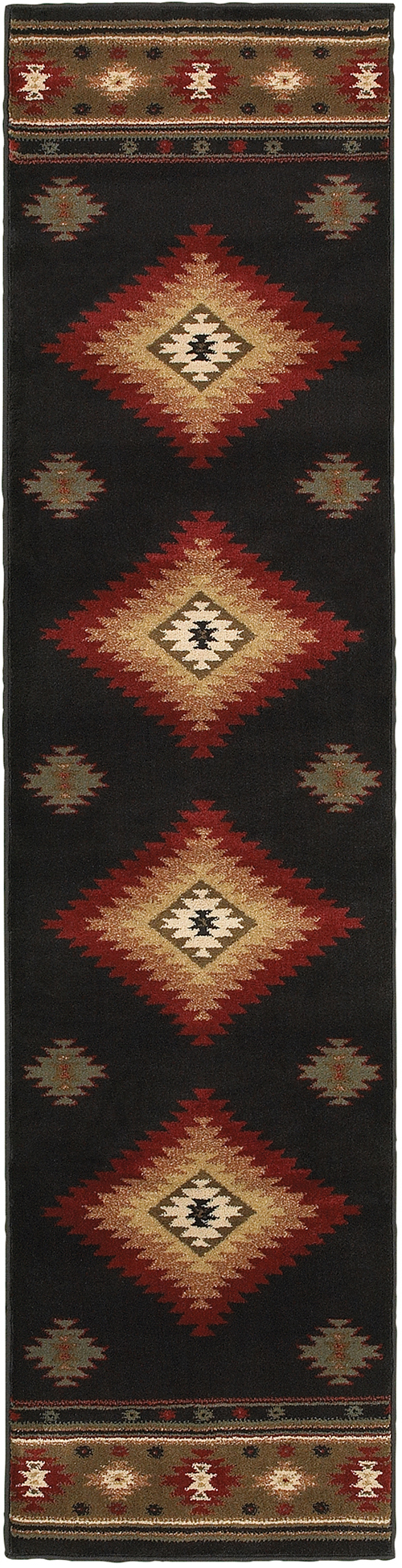 Oriental Weavers HUDSON 087G1 Black Rug