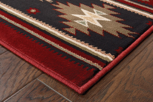 Oriental Weavers HUDSON 087K1 Red Detail