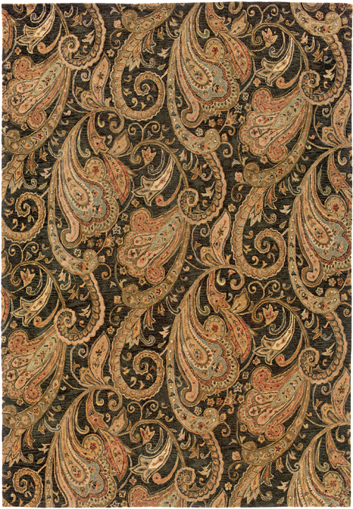 oriental weavers huntley 19104 black