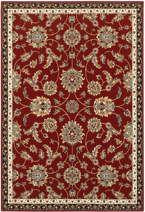 oriental weavers kashan 370ri red
