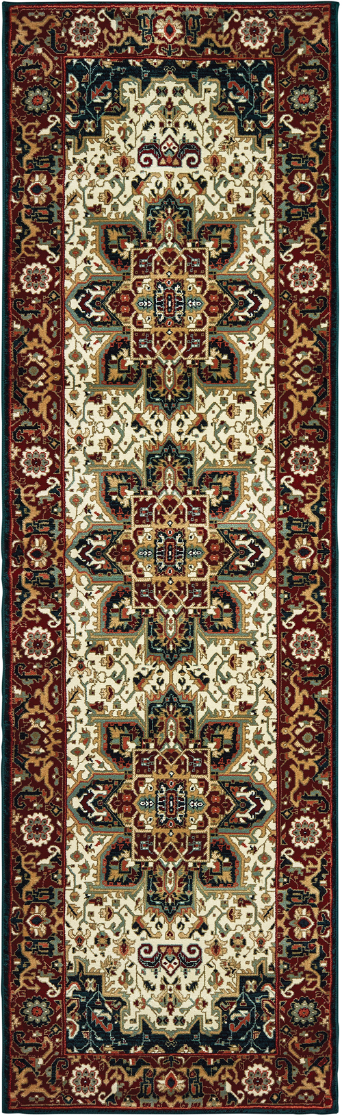 oriental weavers kashan 096w1 red