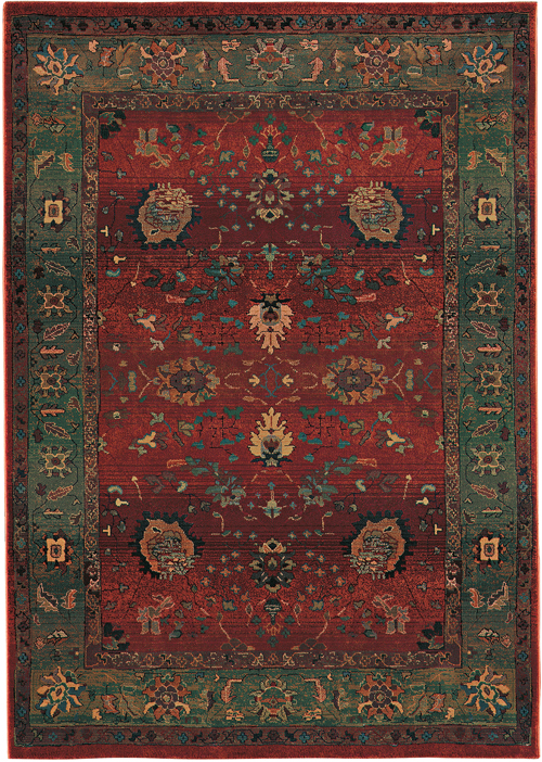oriental weavers kharma 807c4 red