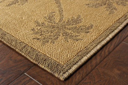 Oriental Weavers LANAI 606M7 Tan Detail