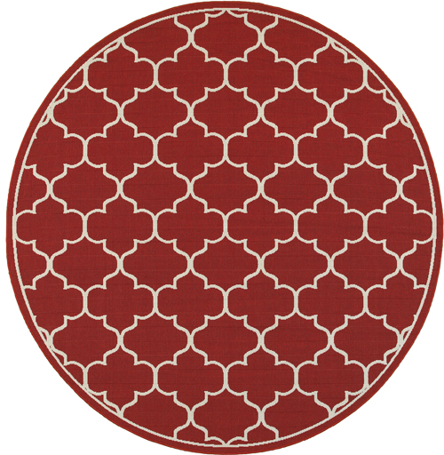 Oriental Weavers MERIDIAN 1295R Red Detail