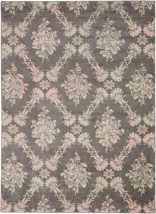 nourison tranquil tra09 grey/pink