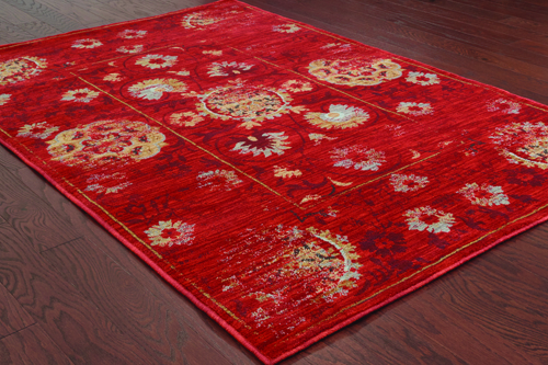 Oriental Weavers SEDONA 6386E Red Detail