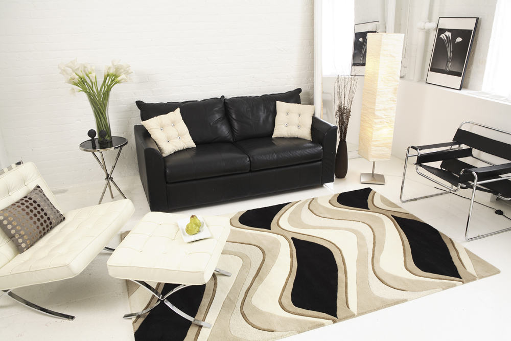 Kas Eternity 1071 Black/Beige  Room Scene