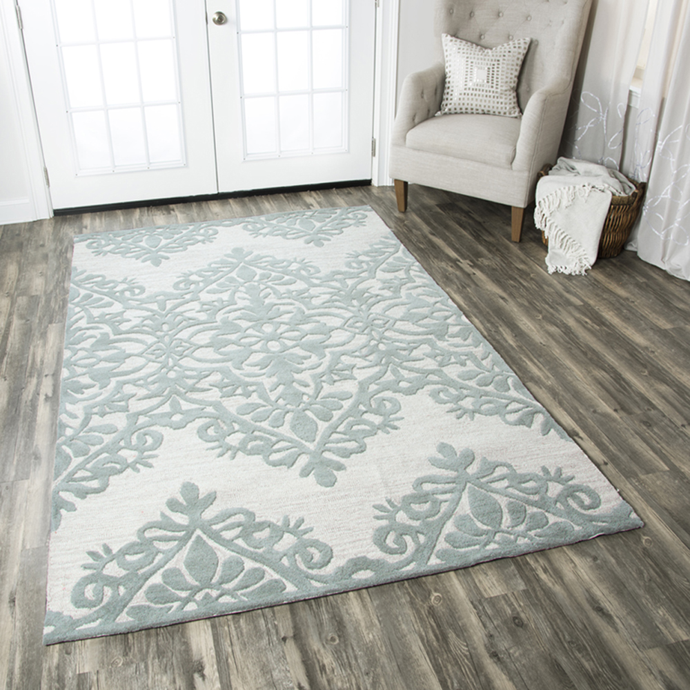 Rizzy Home Luniccia LI9514 green/grey Room Scene